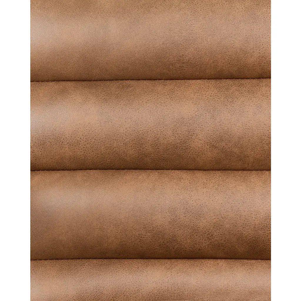 Leknes Retro Faux Leather Armchair (Brown) - Image 5