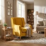 Sage Armchair (Lemon Velvet) - Image 4