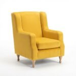Sage Armchair (Lemon Velvet)