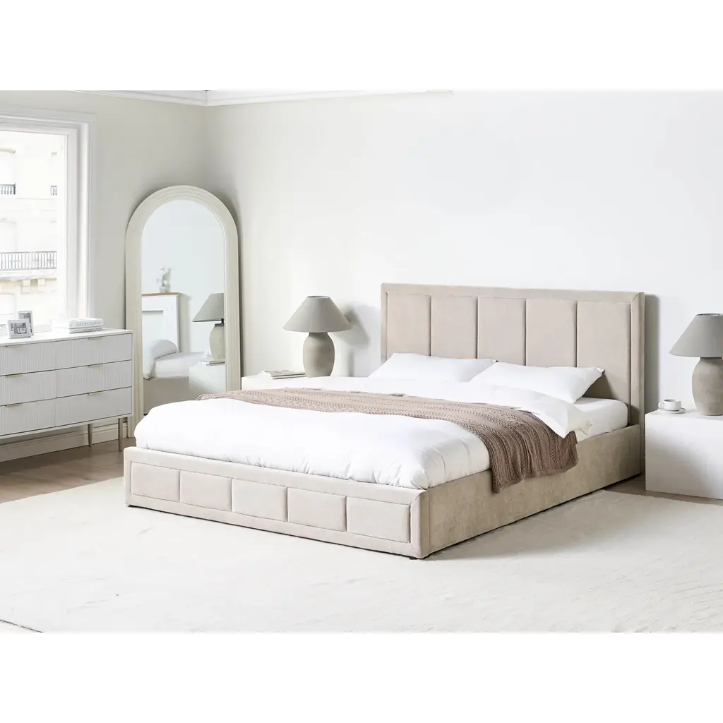 Quiberon Ottoman Storage Bed (Beige) - Image 11