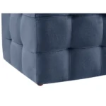 Michigan Velvet Ottoman (Dark Blue) - Image 6