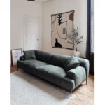 Matila 3-Seater Sofa (Green Velvet) - Image 11