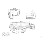 Aberdeen Modular Corner Sofa Bed (Dark Grey) - Image 11