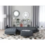 Aberdeen Modular Corner Sofa Bed (Dark Grey) - Image 10