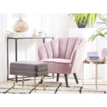 Odessa Velvet Storage Bench (Grey & Gold) - Image 7