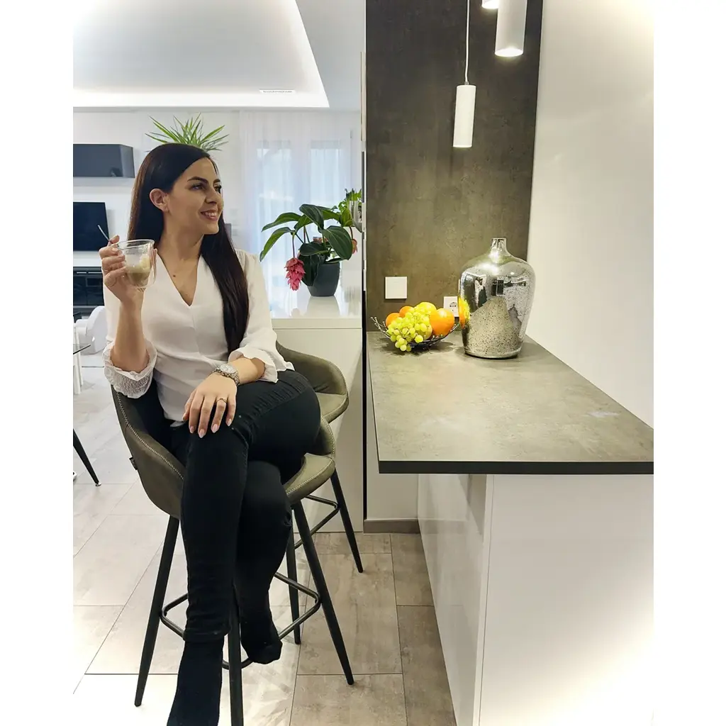 Darien Fabric Bar Stools - Set of 2 (Dark Gray) - Image 12