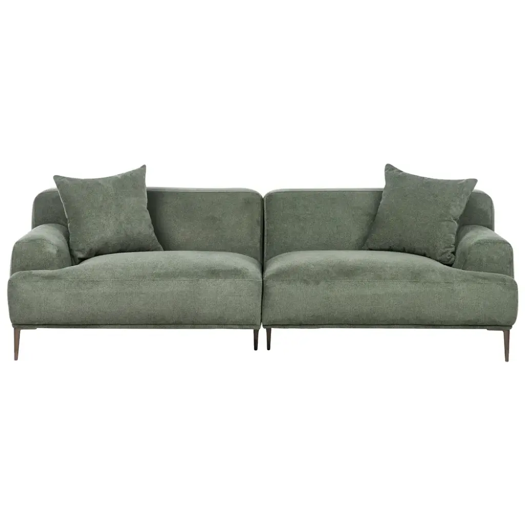 Matila 3-Seater Sofa (Green Velvet) - Image 2