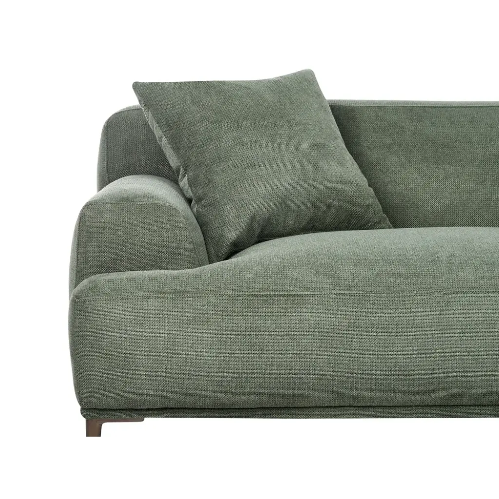 Matila 3-Seater Sofa (Green Velvet) - Image 4