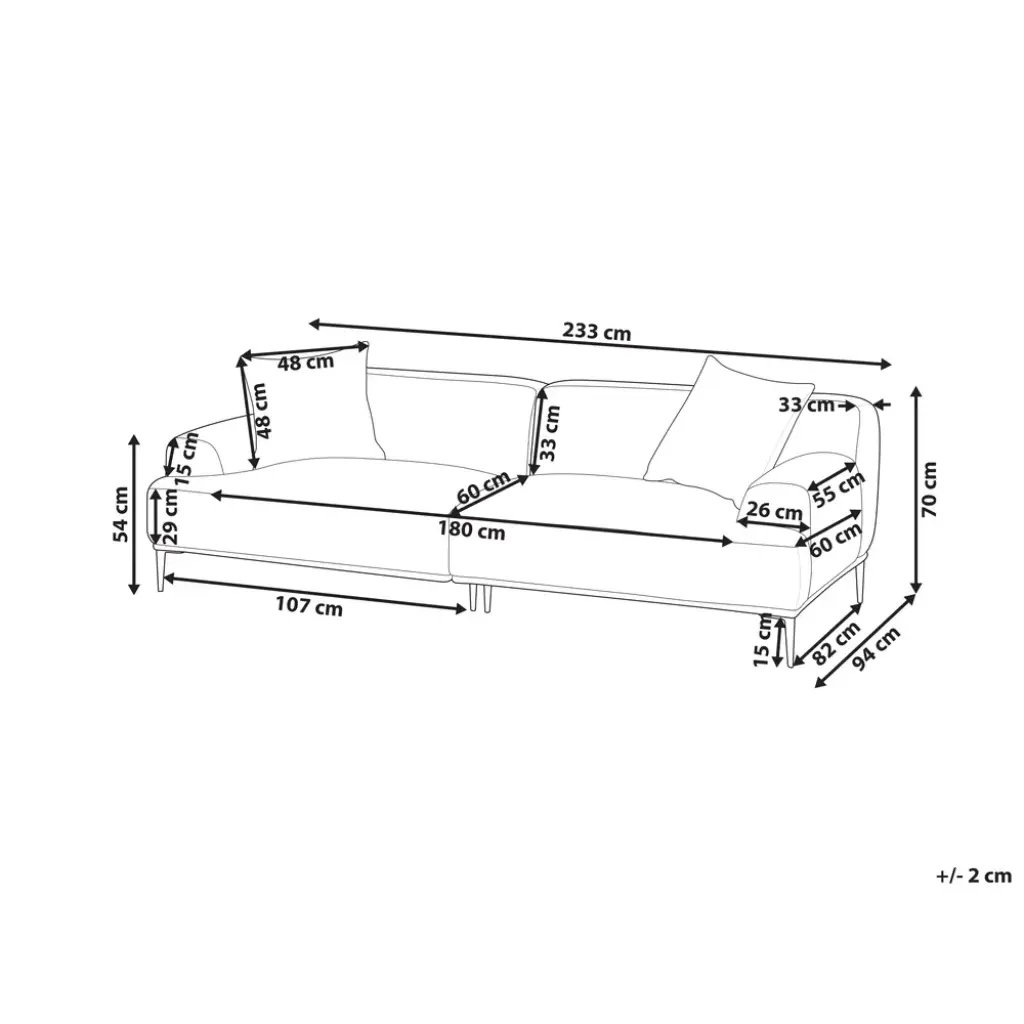 Matila 3-Seater Sofa (Green Velvet) - Image 12