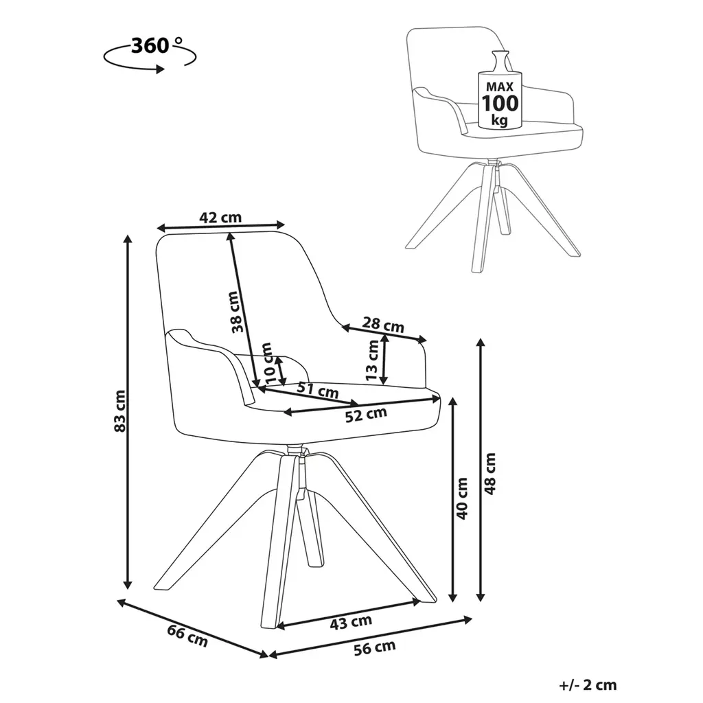 Moravia Swivel Dining Chair (Green Bouclé) - Image 10