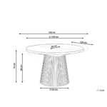 Moore Extending Oval Dining Table (Ash Wood Effect) - Image 10