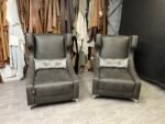 Kensington High Back Armchair – Bespoke Contract Wing Chair - Image 5