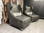Kensington High Back Armchair – Bespoke Contract Wing Chair - Image 4