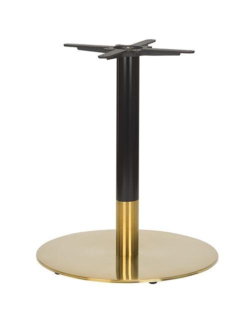 Midas_Large_Round_Dining_Height__-_Two_Tone_Column.jpg Midas Large Round Table Base (DH Black/Brass) - Image 1