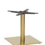 Midas Small Square Table Base (CH-Brass)