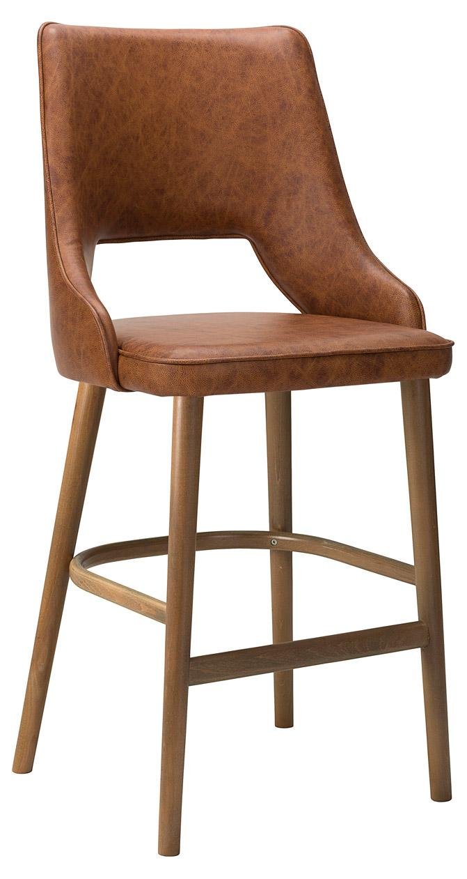 Stone-Highchair-Crest-JMT-Saloon-Whisky-Light-Walnut-.jpg Stone Highchair - Image 1