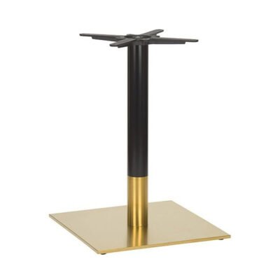 Midas Large Square Table Base (DH Black/Brass)