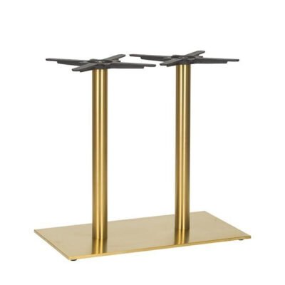Midas Rectangular Twin Table Base (DH-Brass)