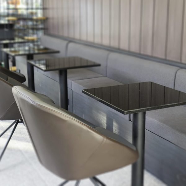 Loft style coffee shop interior decoration, stock photo